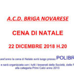 Cover cena Natale ACD Briga Novarese 2018